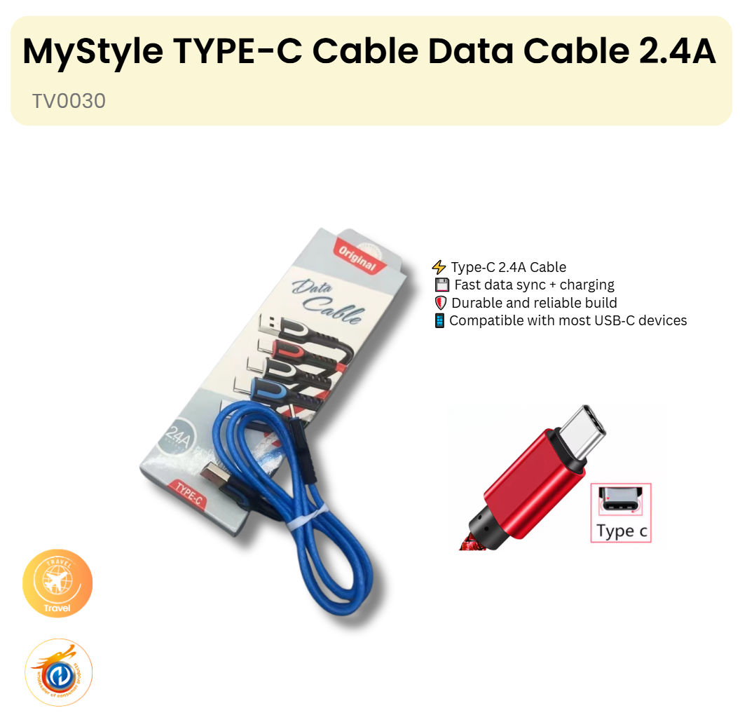 TYPE-C Cable Data Cable 2.4A