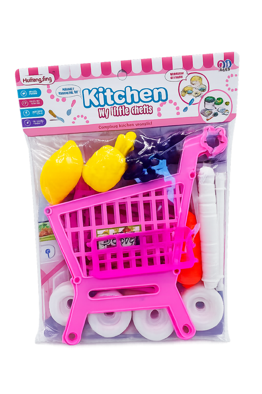 Shopping Cart w toy fruits