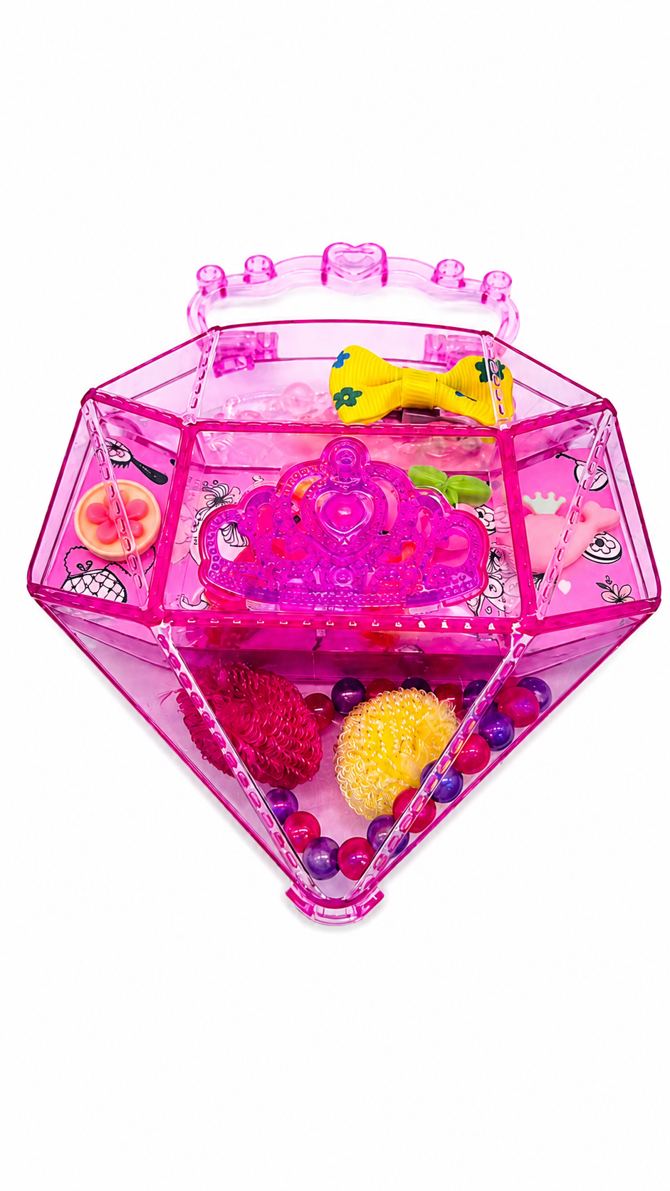 Diamond bag w Girl Jewellery Finish set (8 in one display box)