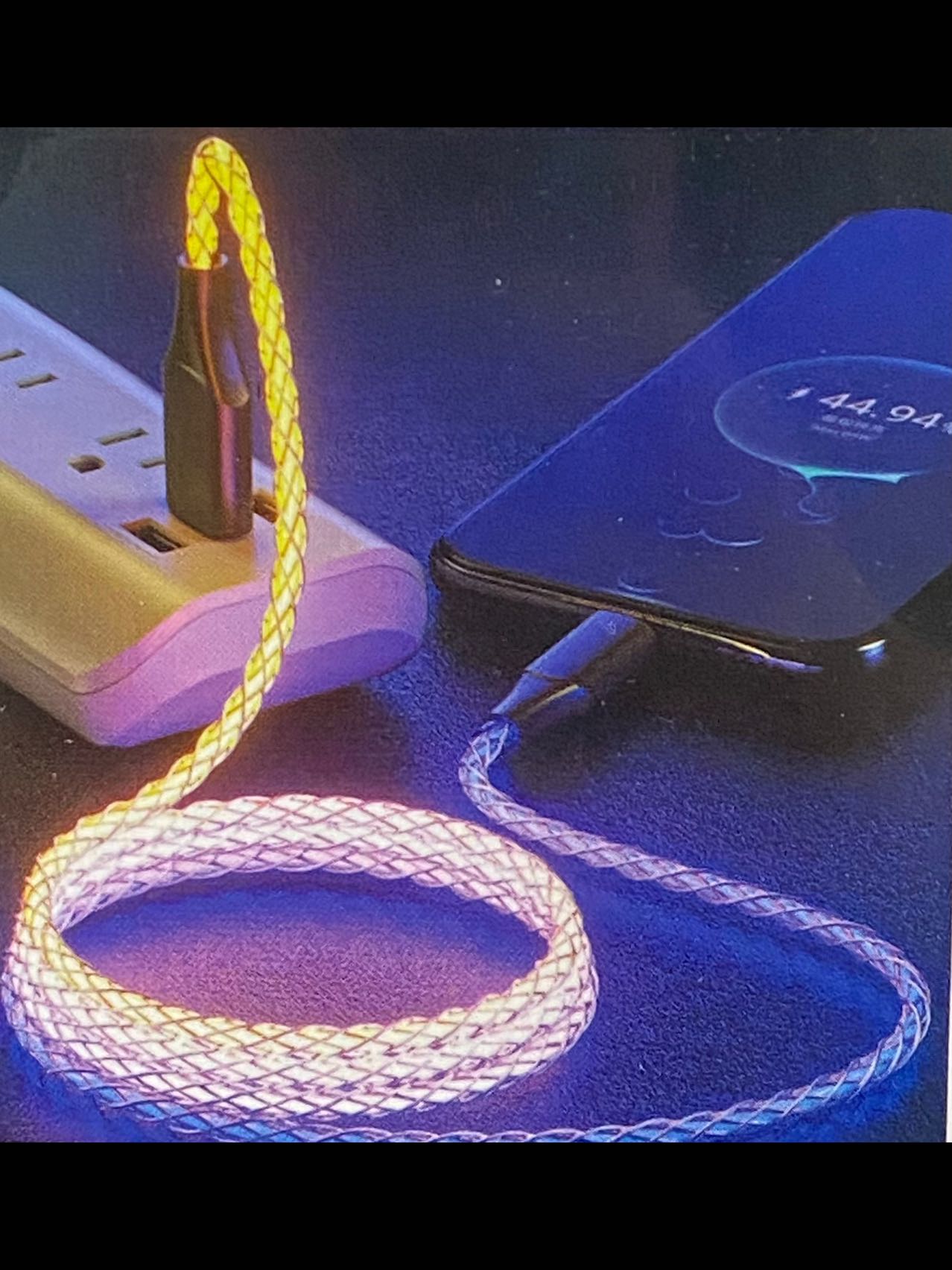 USB to Lighting iphone 100W data  and charging LED glow cable