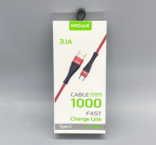 High-Speed Type-C Cable: Fast Charging 3.1A Cable for Quick Charge