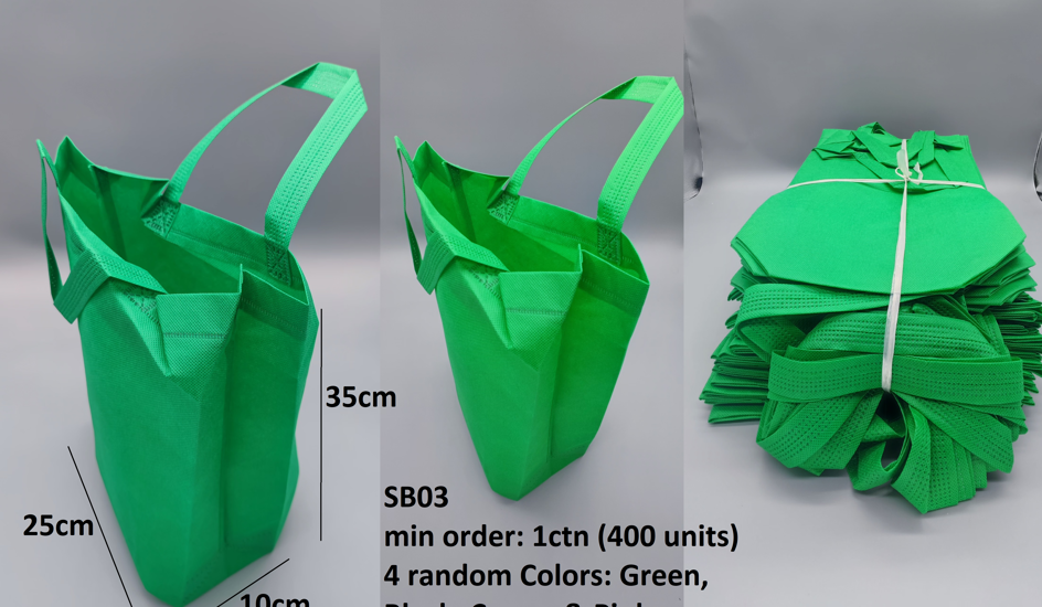 Reuse Eco Vertical Shopping Bag 25*10*35H (400 a carton)