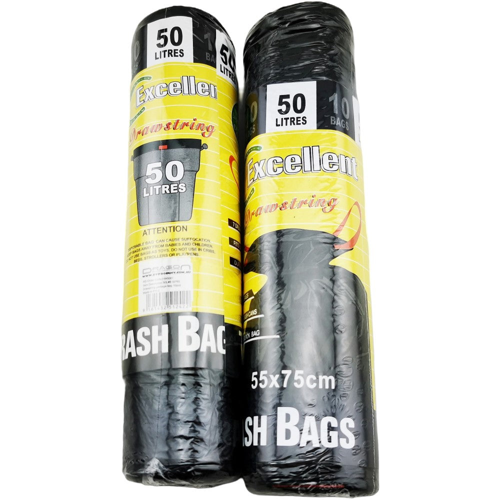 50L 50*65Garbage Bag Drawtight 10pcs