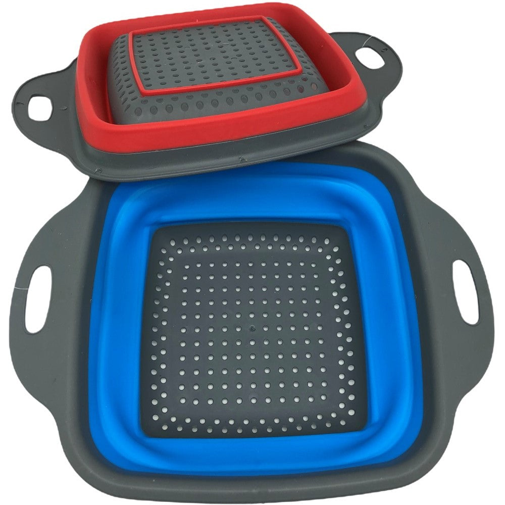 24*18cm Silicone Foldable Leak Basket