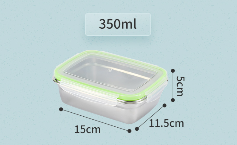 304 Stainless Steel Food Container 350ml