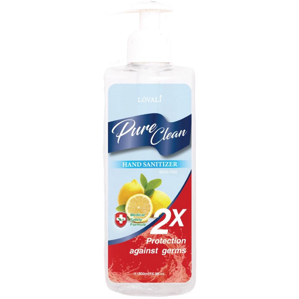 500ml Pure Clean  Hand Sanitizer w lemon flavor