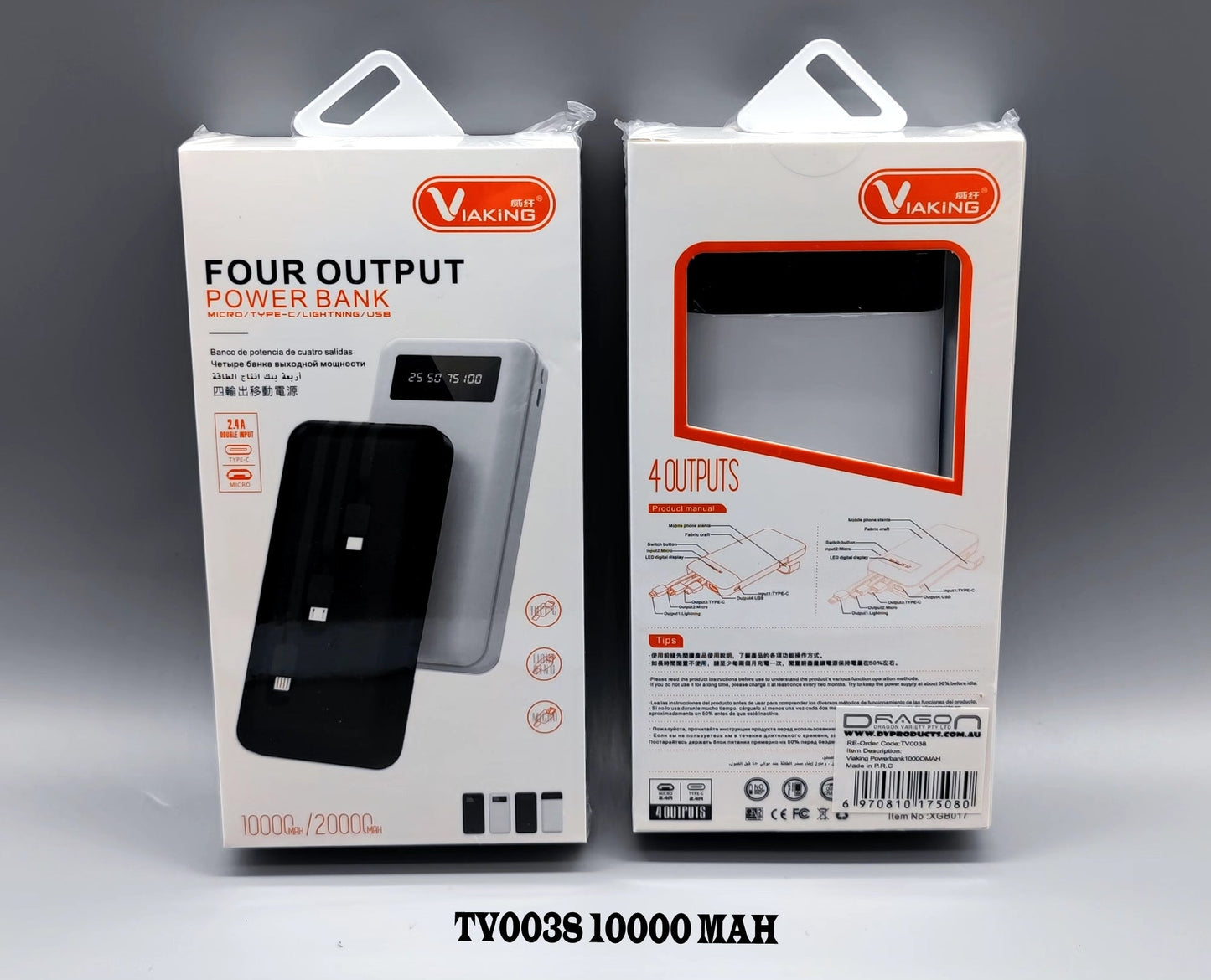 Viaking Powerbank 10000MAH