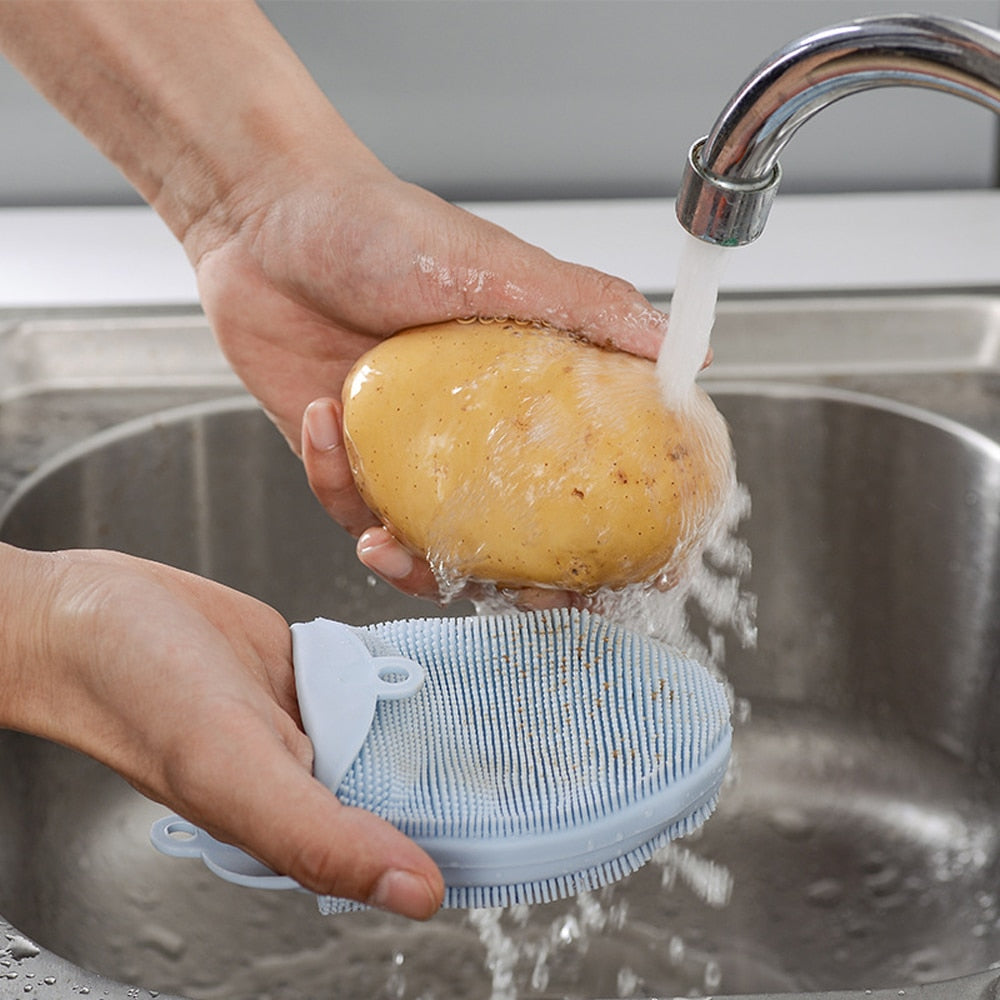 Kitchen Accessories Brushes Dishwashing Sponge Household Cleaning Tools Useful Cleaning Brush For Kitchen/Fruit/Vegetable