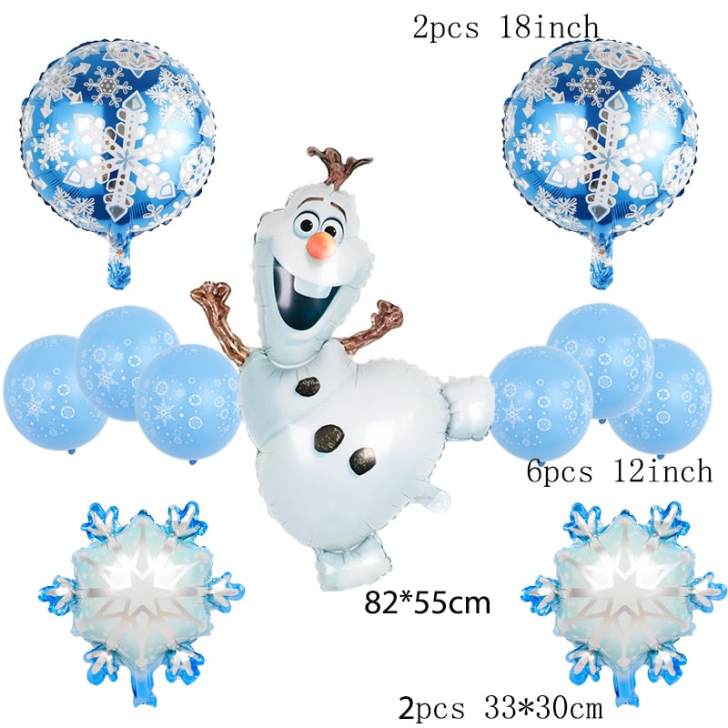 Disney frozen birthday party decorations foil balloons elsa birthday decorations Disney princess Baby shower globos frozen