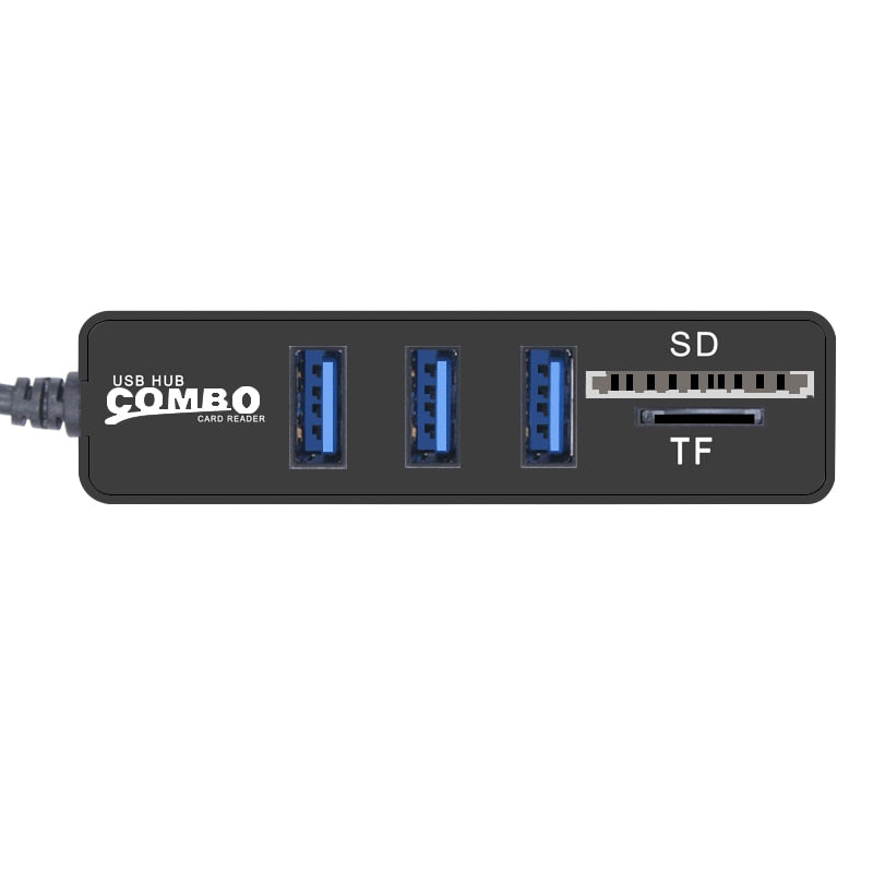 USB Hub 2.0 Multi USB 2.0 Hub USB Splitter High Speed 3 6 Ports 2.0 Hab TF SD USB Card Reader USB Extender For PC Laptop