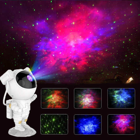 Galaxy Star Projector Starry Sky Night Light Astronaut Lamp Home Room Decor Decoration Bedroom Decorative Luminaires Gift