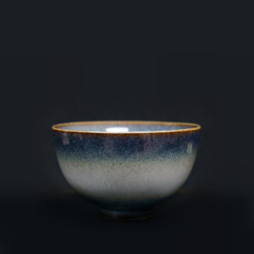 Kiln Baked Teacup Temmoku Glaze Brushed Siyao Change Master Cup Teacup Tea Ceramic Kung Fu Tea Cup