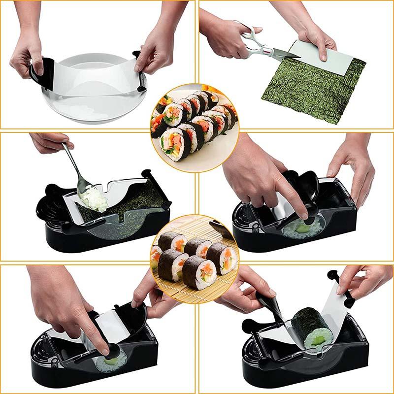 Magic Sushi Roll Maker Easy Rice Ball Mold Non-stick Perfect Rolling Tool DIY Sushi Making Machine Kitchen Supplies Tools Roller