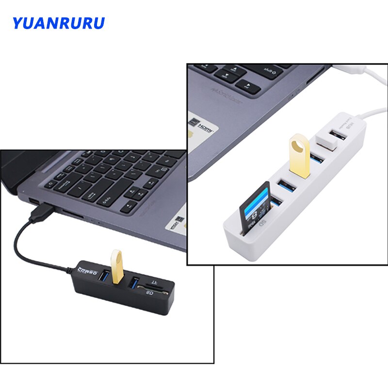 USB Hub 2.0 Multi USB 2.0 Hub USB Splitter High Speed 3 6 Ports 2.0 Hab TF SD USB Card Reader USB Extender For PC Laptop