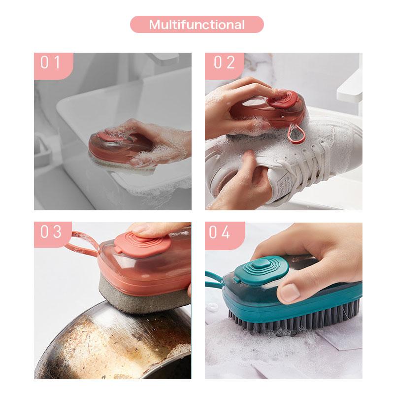 Multifunctional Cleaning Brush That Can Be Filled With Liquid Car Detailing Brushes Auto Clean Brush Set Tools Car Accessories