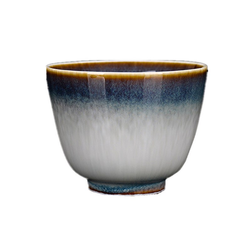 Kiln Baked Teacup Temmoku Glaze Brushed Siyao Change Master Cup Teacup Tea Ceramic Kung Fu Tea Cup