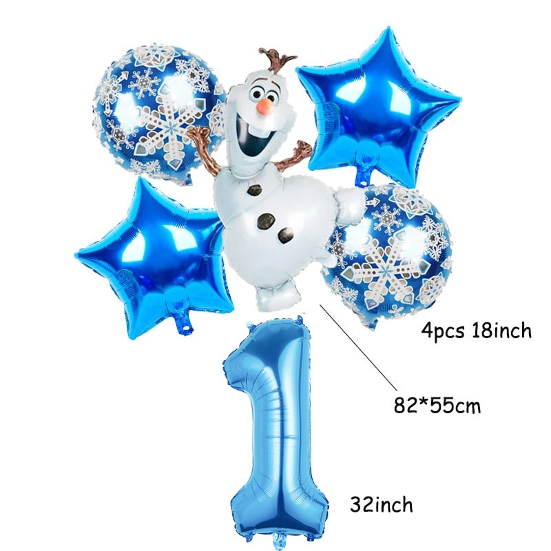 Disney frozen birthday party decorations foil balloons elsa birthday decorations Disney princess Baby shower globos frozen