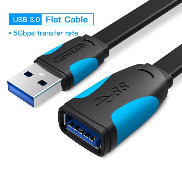 Vention USB 3.0 Extension Cable USB 3.0 2.0 Cable Extender Data Cord for PC Smart TV Xbox One SSD Fast Speed USB Cable Extension