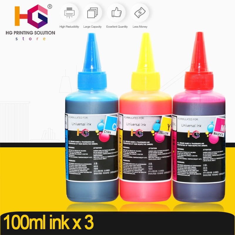 HG Refill Ink Kit for Epson for Canon for HP for Brother Printer CISS Ink and refillable printers dye ink