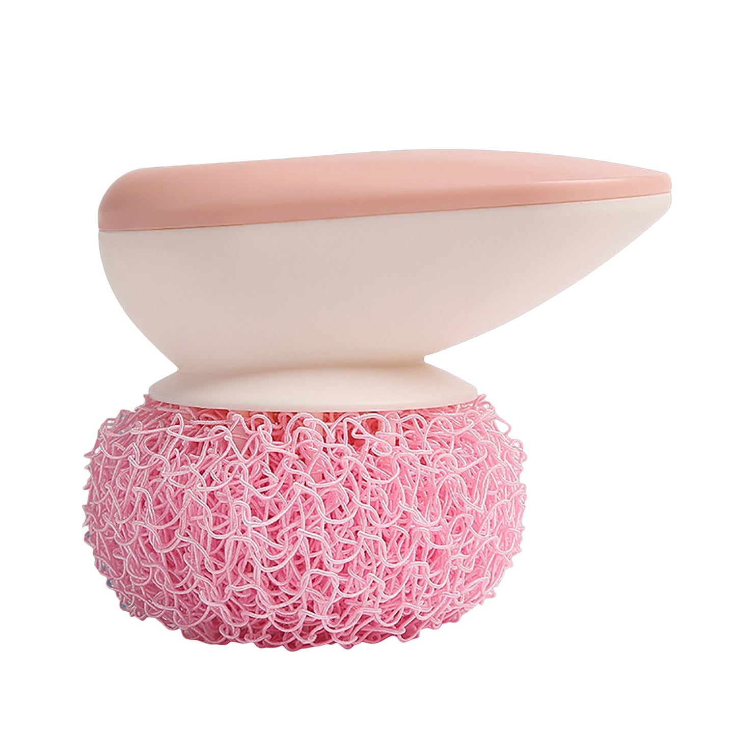 Detachable Nylon Cleaning Brush Ball Kitchen Never Drop Nano-cleaning Ball Pot Brush With Handl Kitchen Cleaning Tools