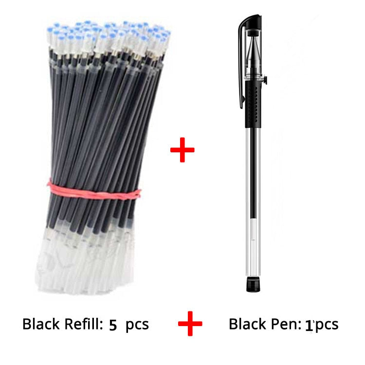 Gel Pen Refill Supplies Studuents Blue Pen Kawaii Stationary Pen Refill Colorful Pens for School Stationery Gel pens and Refills