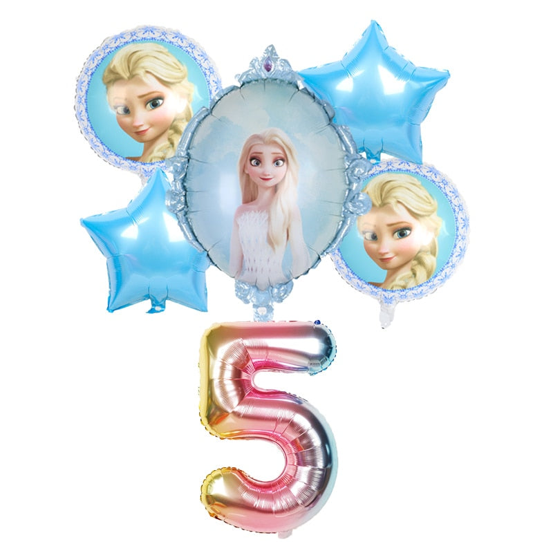 Disney frozen birthday party decorations foil balloons elsa birthday decorations Disney princess Baby shower globos frozen