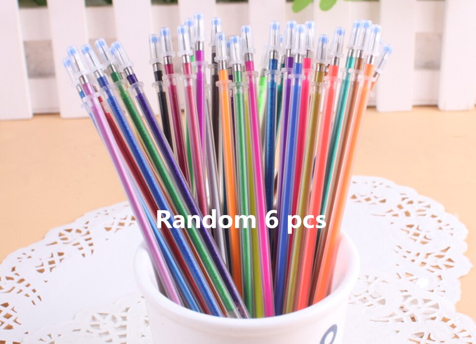 Gel Pen Refill Supplies Studuents Blue Pen Kawaii Stationary Pen Refill Colorful Pens for School Stationery Gel pens and Refills