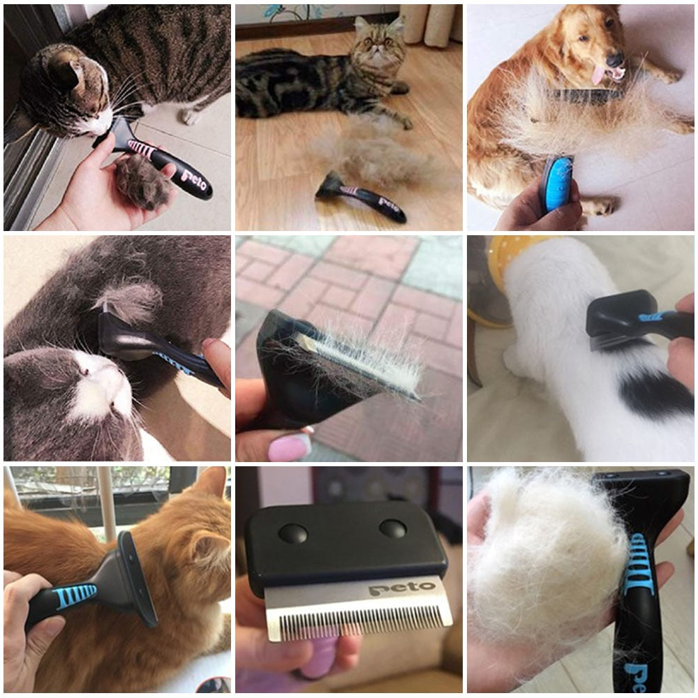 NICREW Pet Dog Cat Brush Comb Hair Removal Brush Pet Grooming Tools Hair Shedding Trimmer Comb for Cats Dogs Pet Supplies