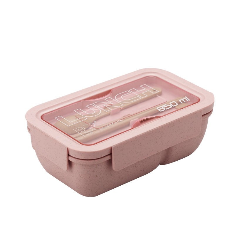 850ml Wheat Straw Lunch Box Healthy Material Bento Boxes Microwave Dinnerware Food Storage Container Lunchbox