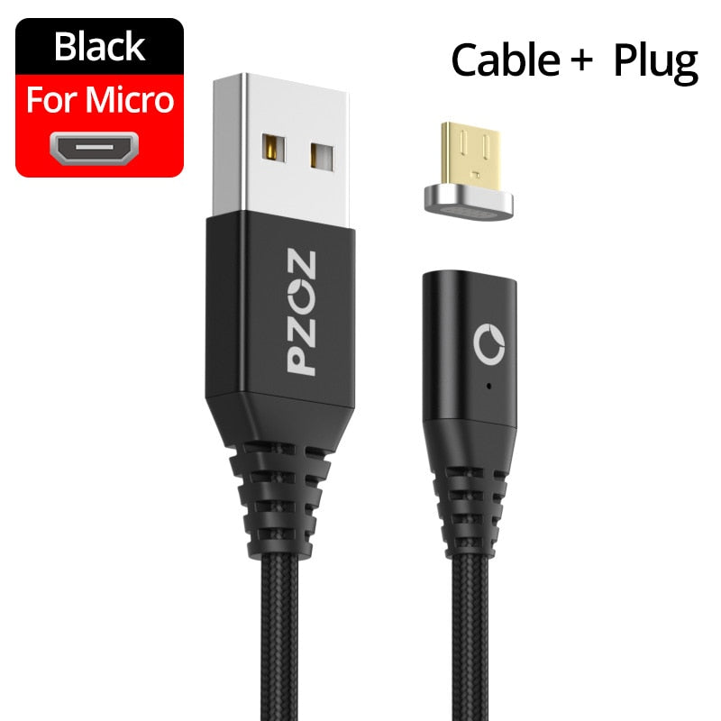 PZOZ Magnetic Cable Fast Charging Micro usb cable Type c Magnet Charger usb c Microusb Wire For iphone 12 11 pro xs max Xr x 7 8