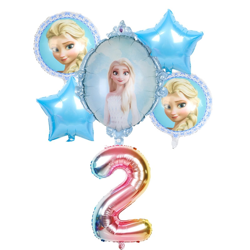 Disney frozen birthday party decorations foil balloons elsa birthday decorations Disney princess Baby shower globos frozen