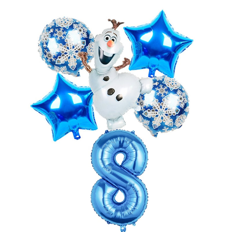 Disney frozen birthday party decorations foil balloons elsa birthday decorations Disney princess Baby shower globos frozen