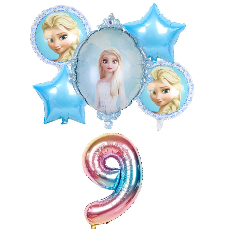 Disney frozen birthday party decorations foil balloons elsa birthday decorations Disney princess Baby shower globos frozen