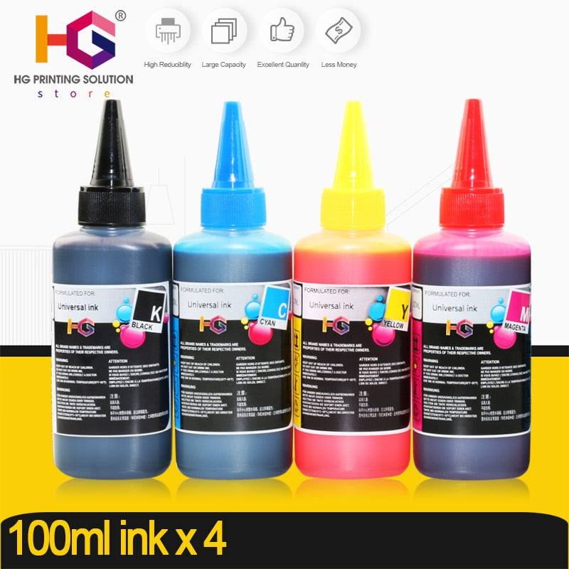 HG Refill Ink Kit for Epson for Canon for HP for Brother Printer CISS Ink and refillable printers dye ink