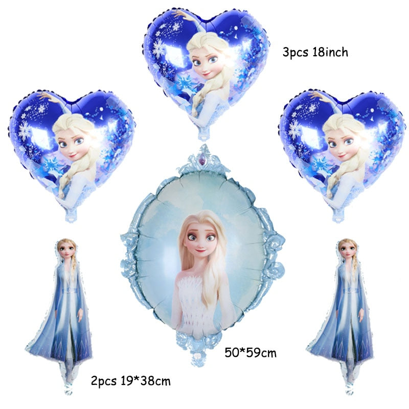 Disney frozen birthday party decorations foil balloons elsa birthday decorations Disney princess Baby shower globos frozen