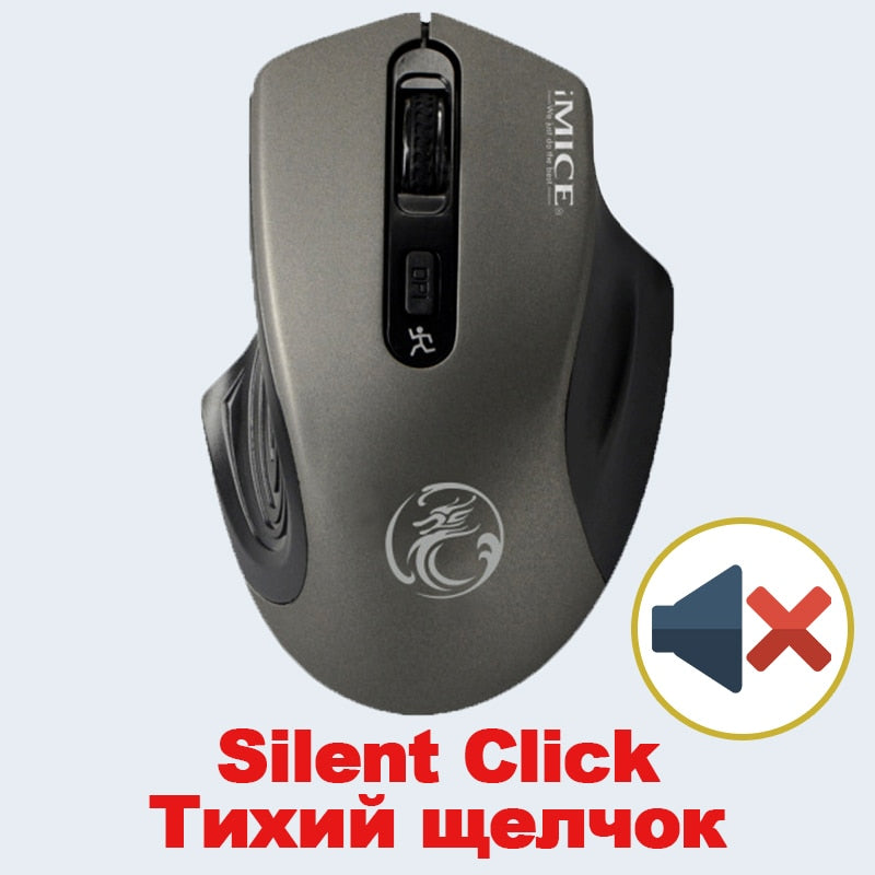 USB Wireless Mouse 2000DPI USB 2.0 Receiver Optical Computer Mouse 2.4GHz Ergonomic Mice For Laptop PC Sound Silent Mouse