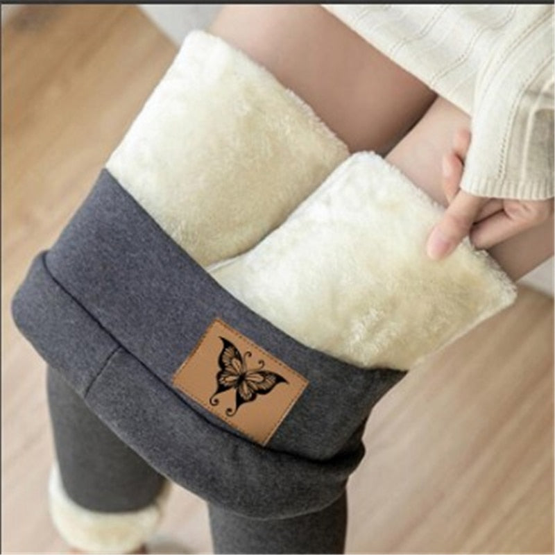 Winter Women Leggings Velvet Warm Pants Hight Waist Leggings Women Solid Color Legging Comfortable Keep Warm Stretchy Legging