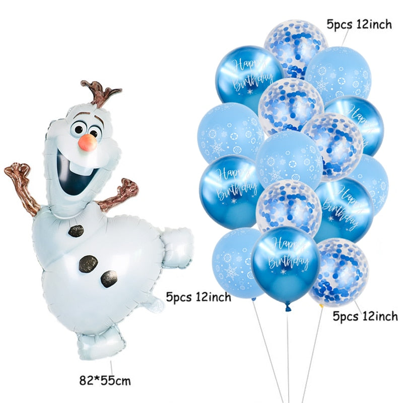 Disney frozen birthday party decorations foil balloons elsa birthday decorations Disney princess Baby shower globos frozen