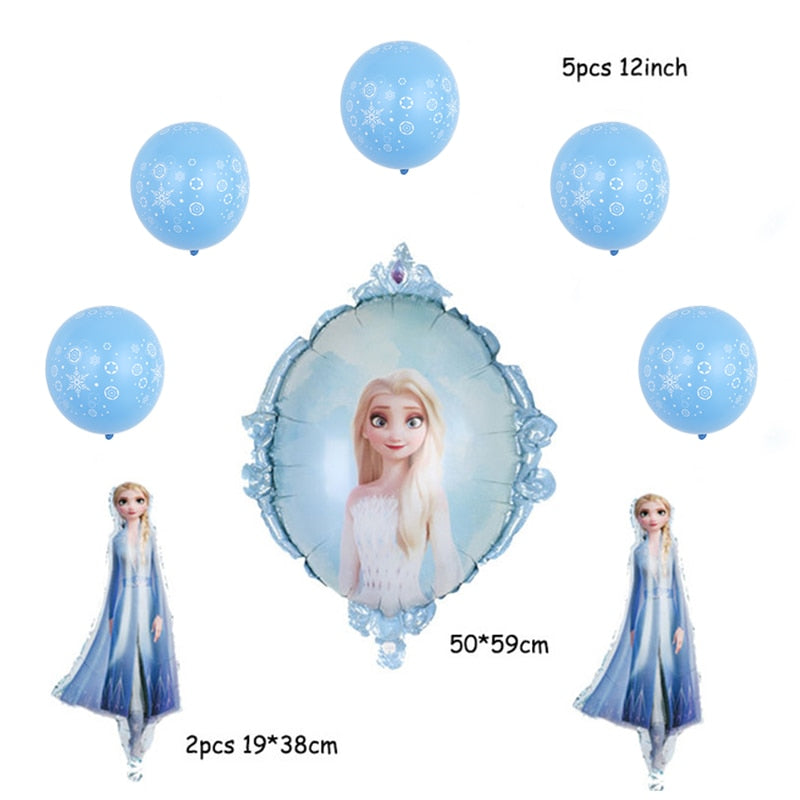 Disney frozen birthday party decorations foil balloons elsa birthday decorations Disney princess Baby shower globos frozen