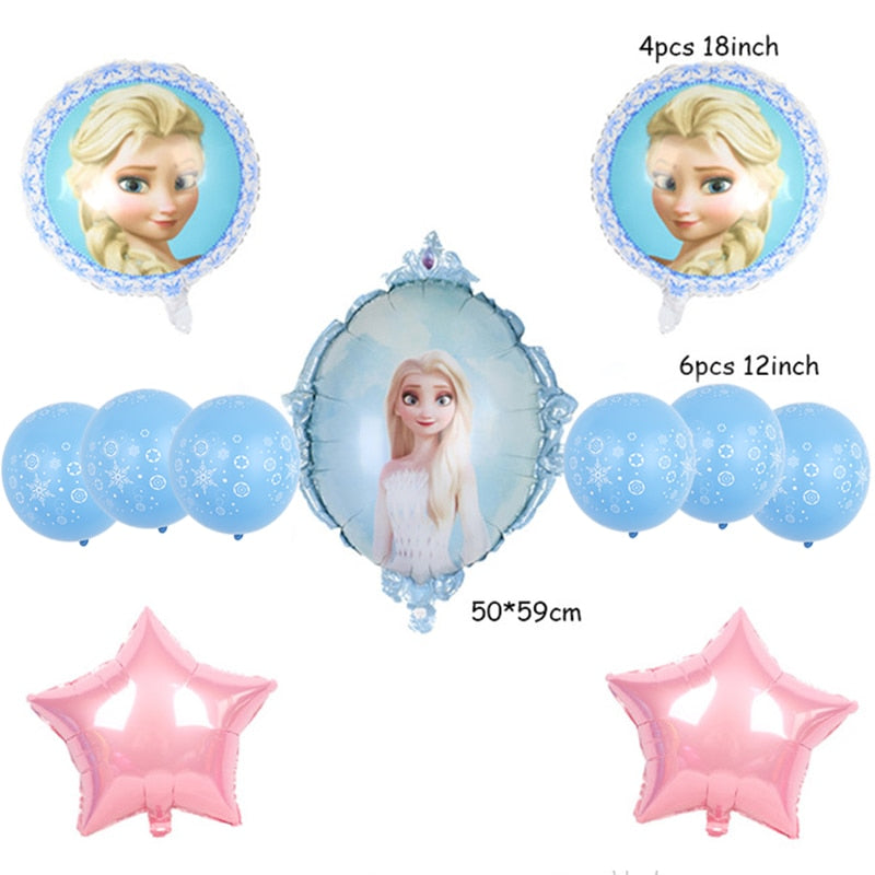 Disney frozen birthday party decorations foil balloons elsa birthday decorations Disney princess Baby shower globos frozen