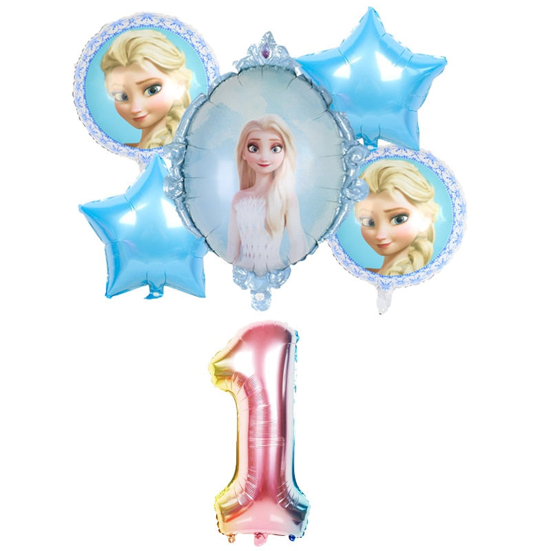 Disney frozen birthday party decorations foil balloons elsa birthday decorations Disney princess Baby shower globos frozen