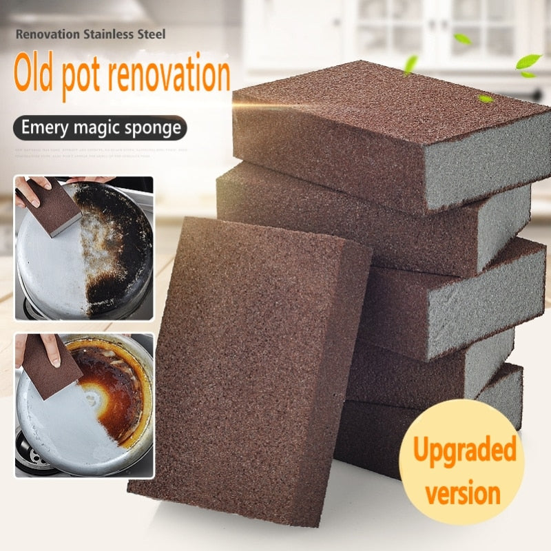 Kitchen Accessories Emery Nano SpongeMagic sponge for Removing Rust Cleaning Cotton Gadget Descaling Clean Rub Pot Kitchen Tool