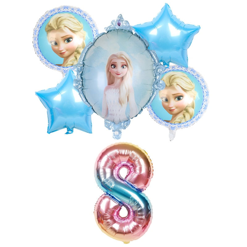 Disney frozen birthday party decorations foil balloons elsa birthday decorations Disney princess Baby shower globos frozen