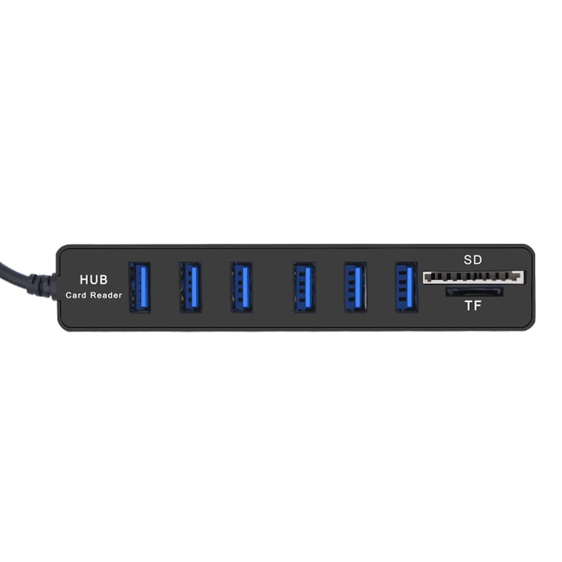 USB Hub 2.0 Multi USB 2.0 Hub USB Splitter High Speed 3 6 Ports 2.0 Hab TF SD USB Card Reader USB Extender For PC Laptop