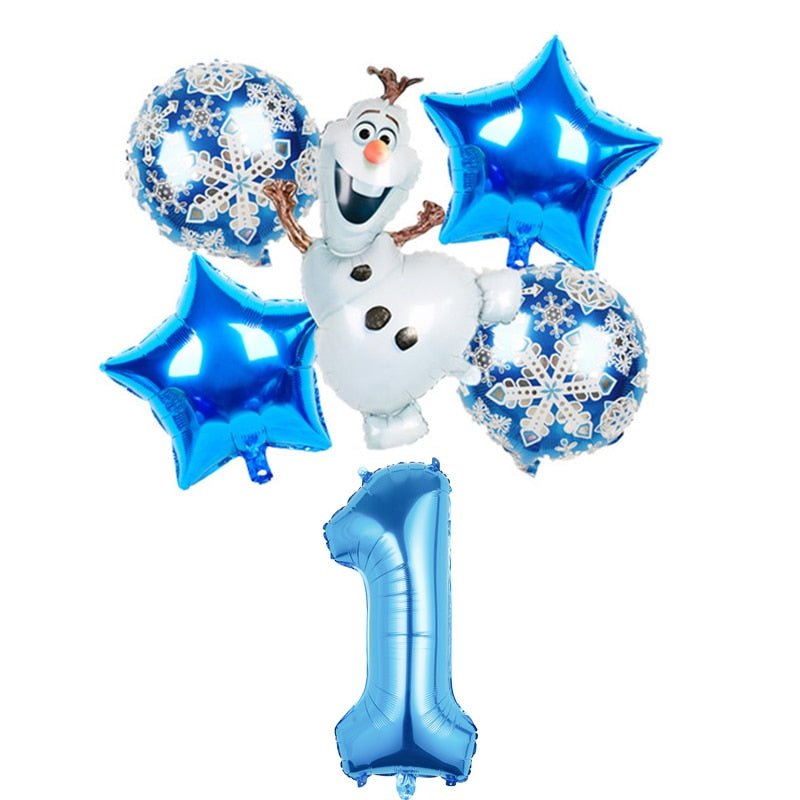 Disney frozen birthday party decorations foil balloons elsa birthday decorations Disney princess Baby shower globos frozen