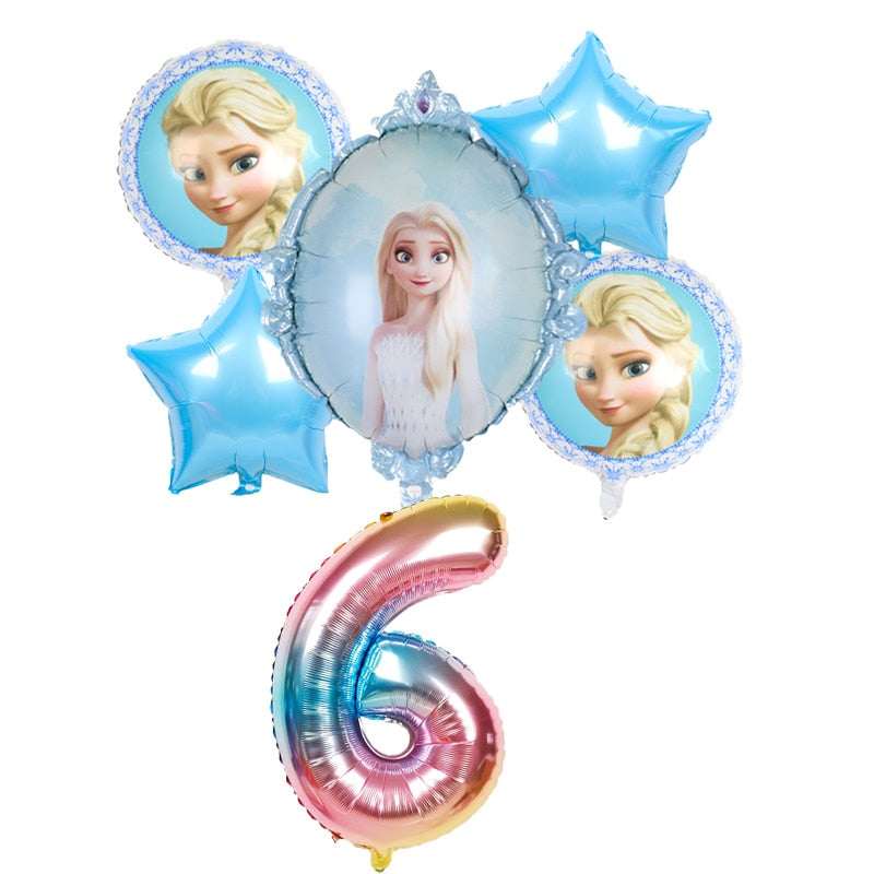 Disney frozen birthday party decorations foil balloons elsa birthday decorations Disney princess Baby shower globos frozen