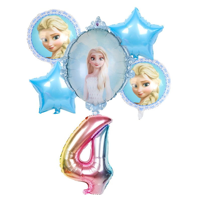 Disney frozen birthday party decorations foil balloons elsa birthday decorations Disney princess Baby shower globos frozen