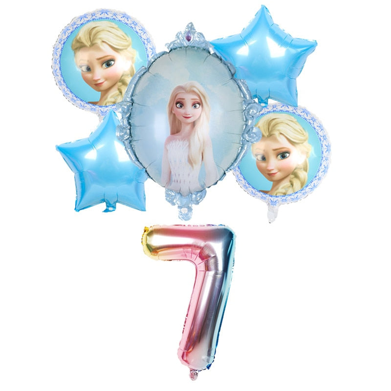 Disney frozen birthday party decorations foil balloons elsa birthday decorations Disney princess Baby shower globos frozen