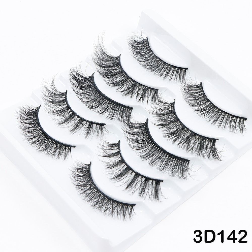 5/10Pairs 3D Mink Lashes Natural Eyelashes Dramatic False Eyelashes Faux Cils Makeup Wholesale Fake Eyelash Extension maquiagem