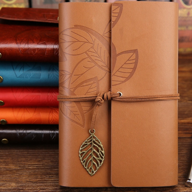 A7Retro Notebook Diary Notepad Literature PU Leather Note Book Stationery Gifts Traveler Journal Planners Office School Supplies